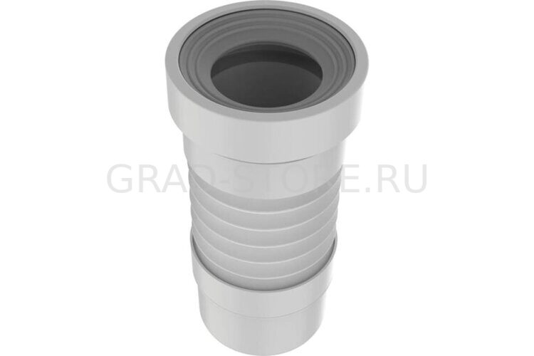 Удлинитель гибкий для унитаза с фановым выпуском Aquant 110мм, 290-330 мм T712-21-MR