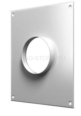 Площадка торцевая металл. d120 120ПМ 196*236 фланец d120 Площадка торцевая металл. d120 120ПМ 196*236 фланец d120